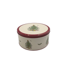 Cake Storage Tin - Spode Christmas Tree Yuletide Round Tin - Small