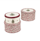 Cake Storage Tin - Spode Christmas Tree Yuletide Round Tin - Small
