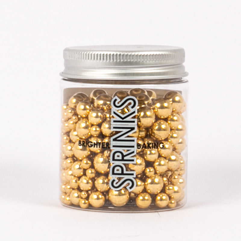 Sprinkle Mix - Bubble Bubble Shiny Gold Cachous Mix - 65g