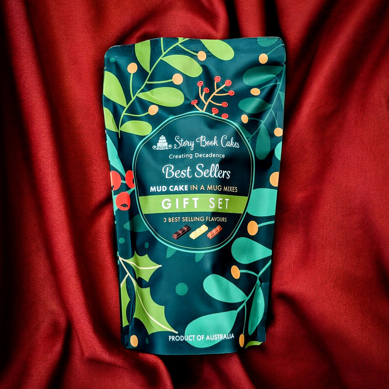 Cake Mix - Cake In A Mug Best Sellers Gift Bag - 3 x 80g Mud Cake Mixes