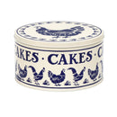 Cake Storage Tin - Emma Bridgewater's Blue Hen Round Cake Tin - Medium