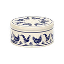 Cake Storage Tin - Emma Bridgewater's Blue Hen Round Cake Tin - Small