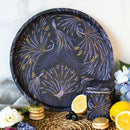 Cake Tray - Sara Miller's Peacock Parade Round Serving Tray