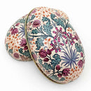 Trinket Treats Tin - William Morris - Ornate Painted Egg Shaped Tin (Easter)