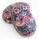 Trinket Treats Tin - William Morris - Ornate Painted Egg Shaped Tin (Easter)