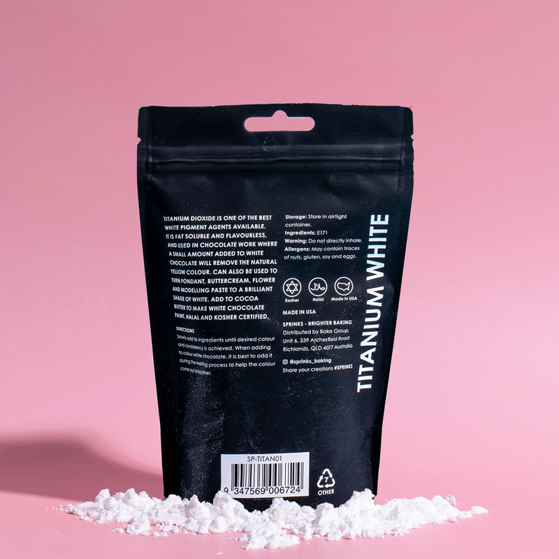 Titanium Dioxide Powder  - White Food Colour 100g