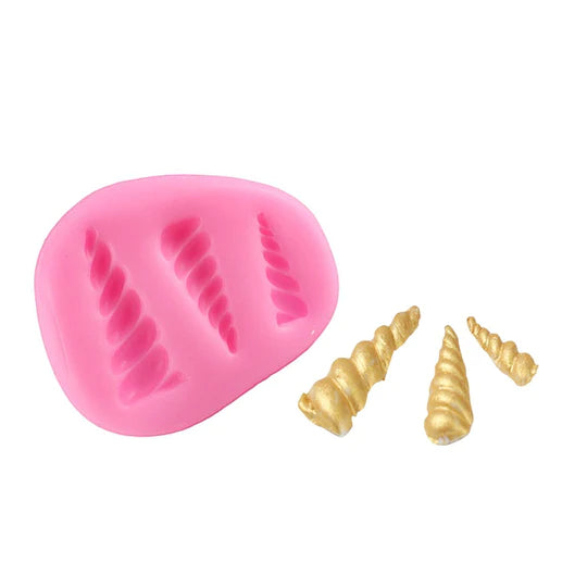 Silicone Mould - Mini Unicorn Horns (Cupcake Size)