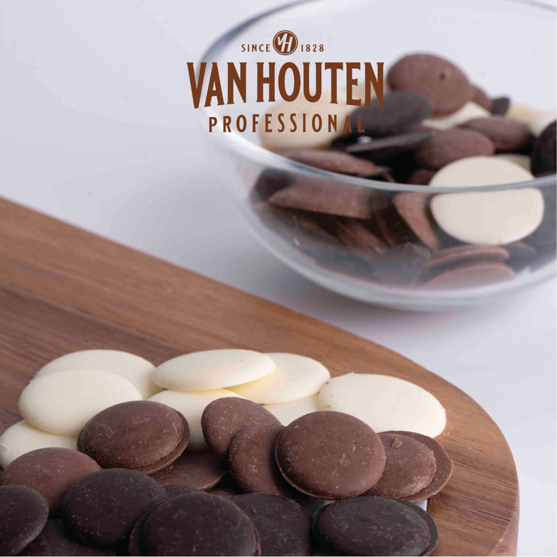 Chocolate Melts - Dark Compound Chocolate Buttons 1kg - Van Houten