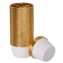 Cupcake Cases - Cupcake Baking Cups / Liners 50 PK - White & Gold