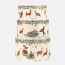 Cake Storage Tin - Woodland Tales (Christmas) Round Cake Tin - Medium