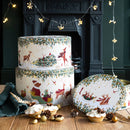 Cake Storage Tin - Woodland Tales (Christmas) Round Cake Tin - Small