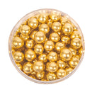 Sprinkles - Shiny Gold Sugar Pearls / Cachous 75g - 6mm