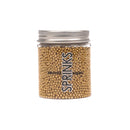 Sprinkles - Shiny Gold Sugar Pearls / Cachous 75g - 2mm