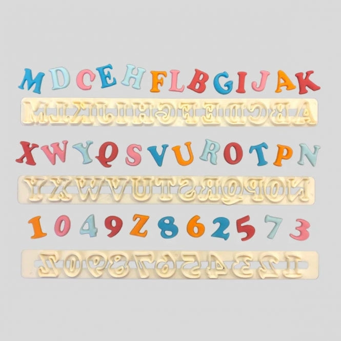 Cutter Set - Alphabet & Numbers Tappit - Art Deco Uppercase