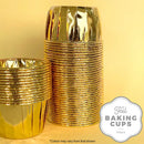 Cupcake Cases - Cupcake Baking Cups / Liners 50 PK - Gold
