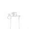 Cake Topper - Happy Birthday (V2) - Silver Plated