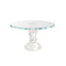 Cake Stand - Crystal Glass Round Cake Pedestal - 10 inch