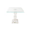 Cake Stand - Crystal Glass Square Cake Pedestal - 9 inch