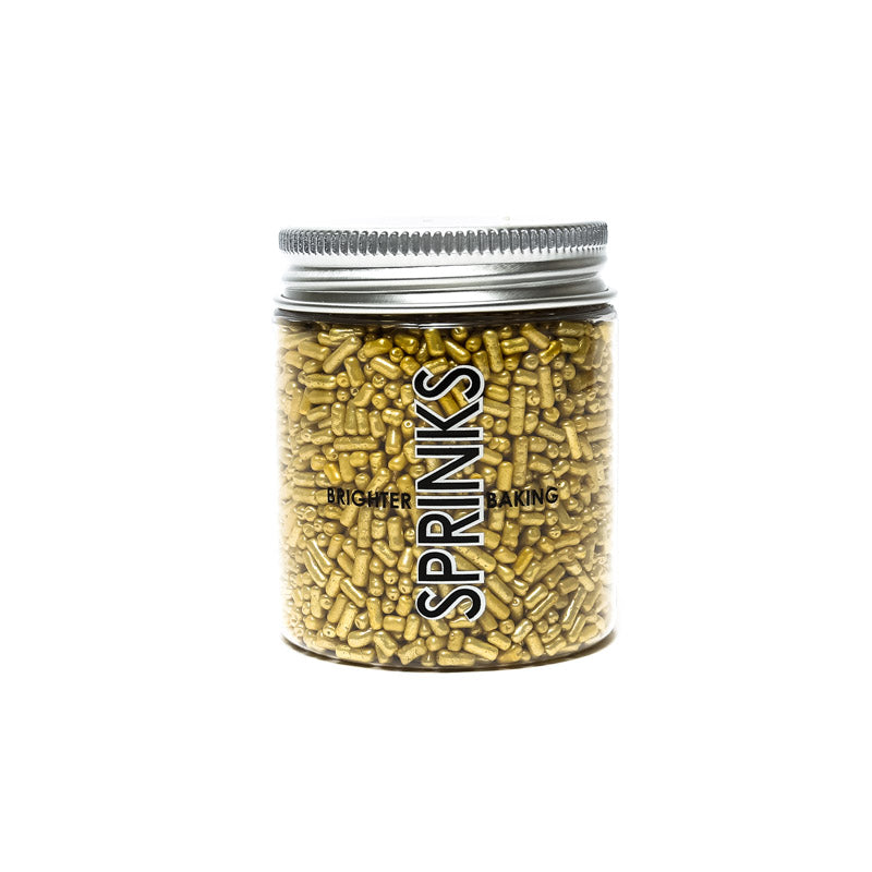 Sprinkles - Jimmies - Gold Metallic 85g