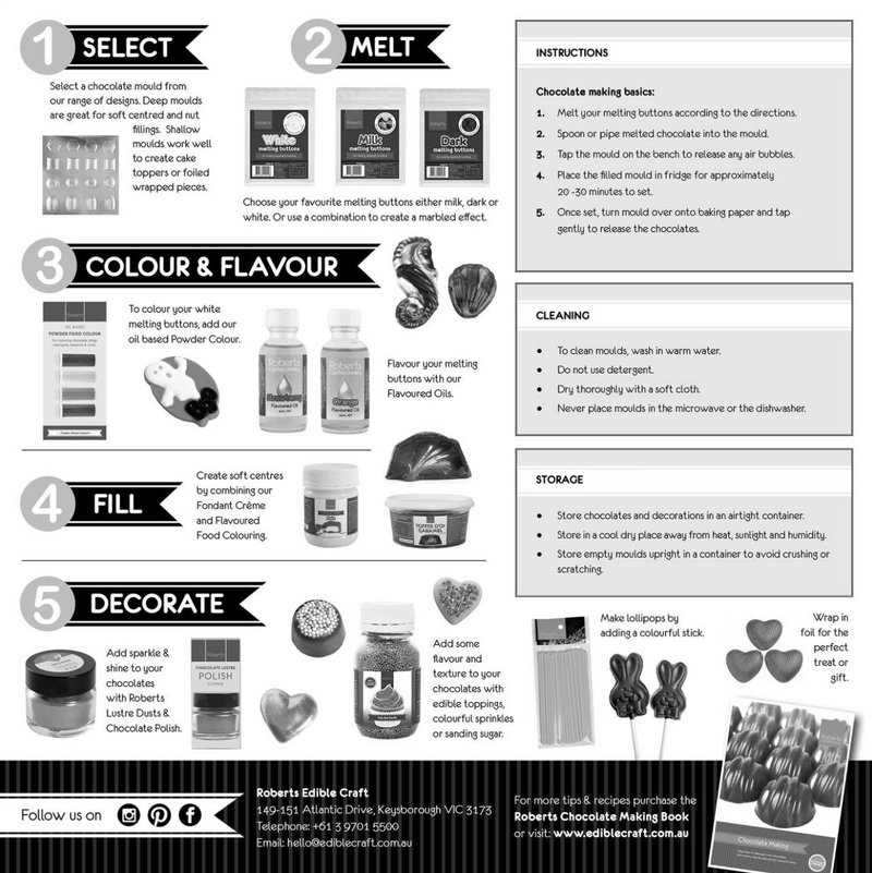 Chocolate Mould - Alphabet (with recipe card)