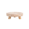 14 inch Footed Natural Timber Rustic Cake Display Stand