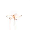 Cake Toppers - Mum - Rose Gold Plated Metal