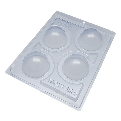 Chocolate Mould - Sphere 60mm - 3 Piece Mould