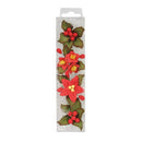 Sugar Flowers - Mini Poinsettia Floral Spray 4pcs (Christmas)