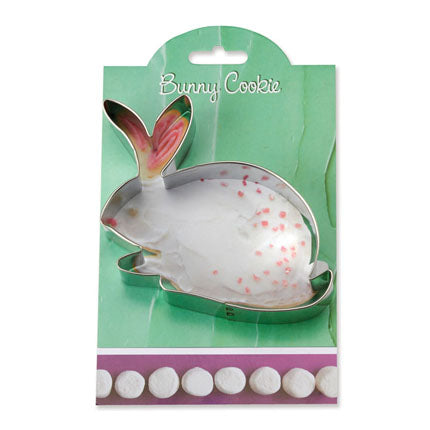Cookie Cutter - Nibbling Bunny with recipe card