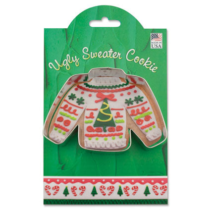 Cookie Cutter - Ugly Sweater with recipe card (Christmas)