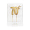 Cake Toppers - 70th - Gold Plated Metal