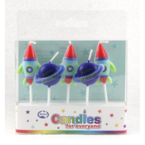 Candles: Space Fun 5pk