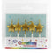 Candles: Gold Glitter Stars 5pk