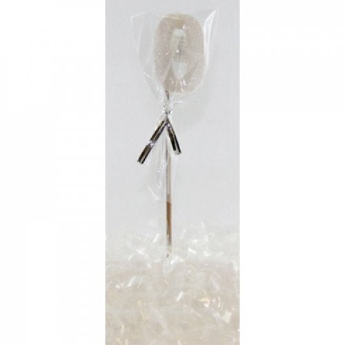 Candle: White Glitter