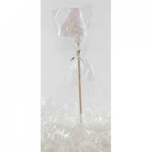 Candle: White Glitter