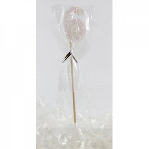 Candle: White Glitter #5
