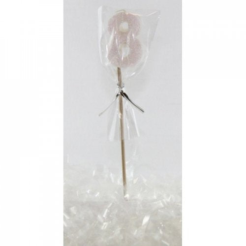 Candle: White Glitter