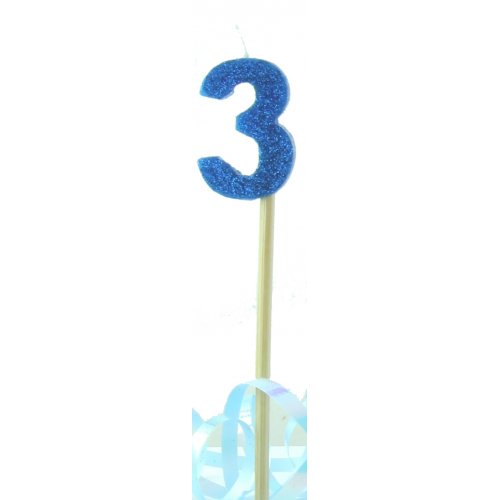 Candle: Blue Glitter
