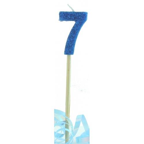 Candle: Blue Glitter