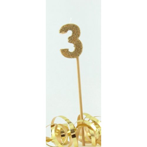 Candle: Gold Glitter