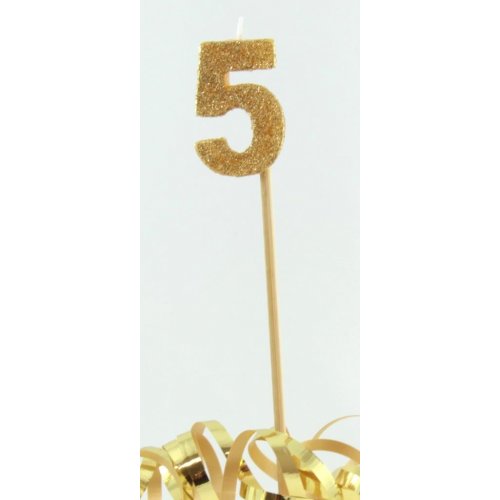 Candle: Gold Glitter #5