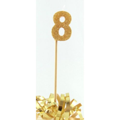 Candle: Gold Glitter #8