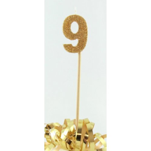 Candle: Gold Glitter #9