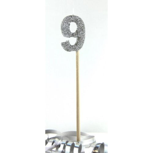 Candle: Silver Glitter