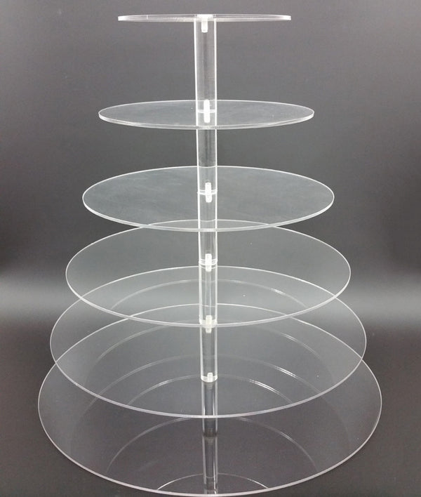 Cupcake Stand - Clear 6 Tier - Acrylic