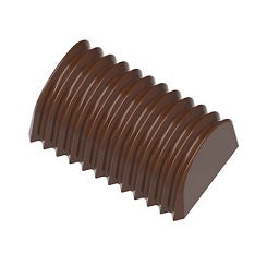 Chocolate Mould - Buche Pleated - Polycarbonate