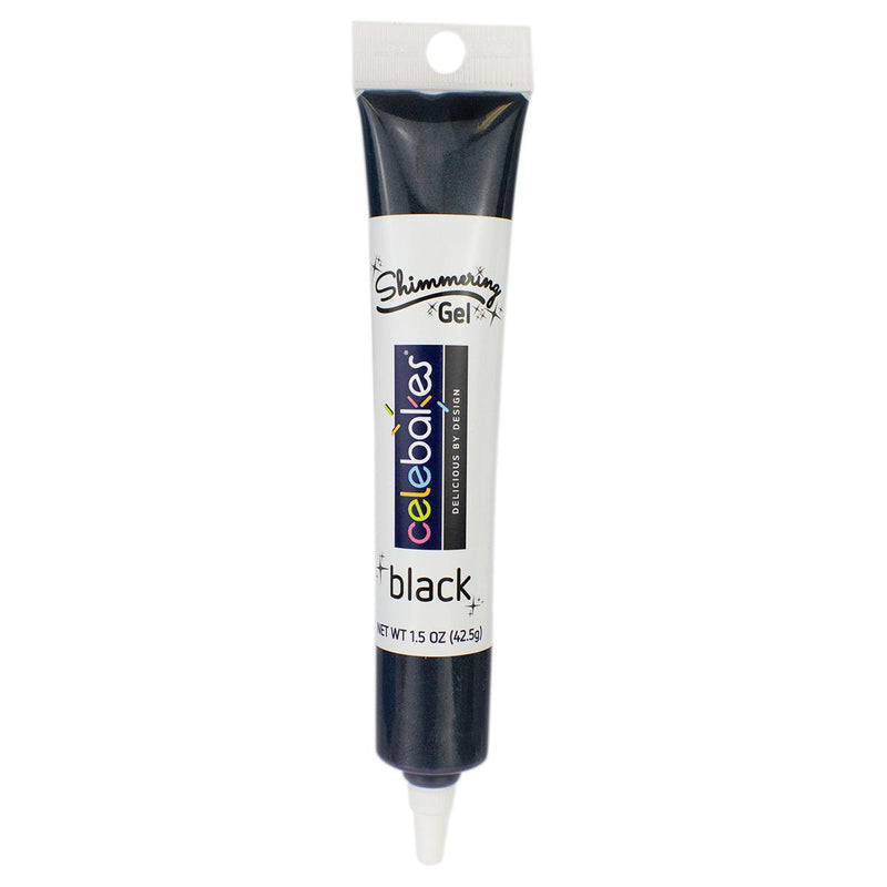 Write on Gel - Black Shimmering 42.5g - Celebakes