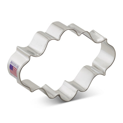 OVAL PLAQUE COOKIE CUTTER - USA