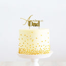 Cake Toppers - Awesome Dad - Gold Plated Metal