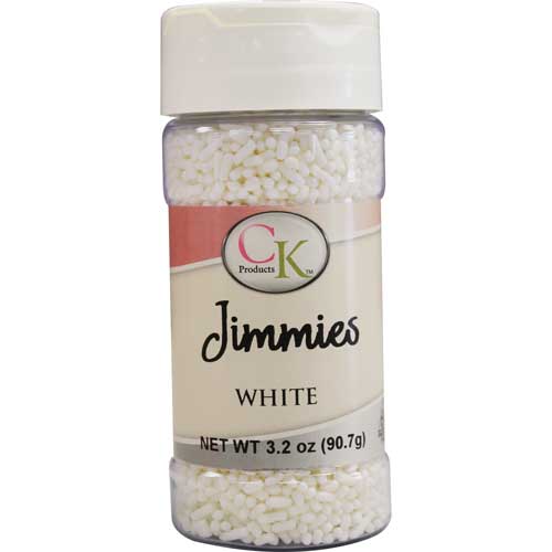 White Jimmies Sprinkles 90g - CK Products